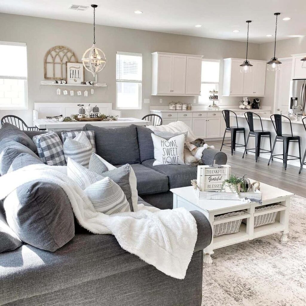 30 Elegant Grey and White Living Room Styling Ideas for a Peaceful ...