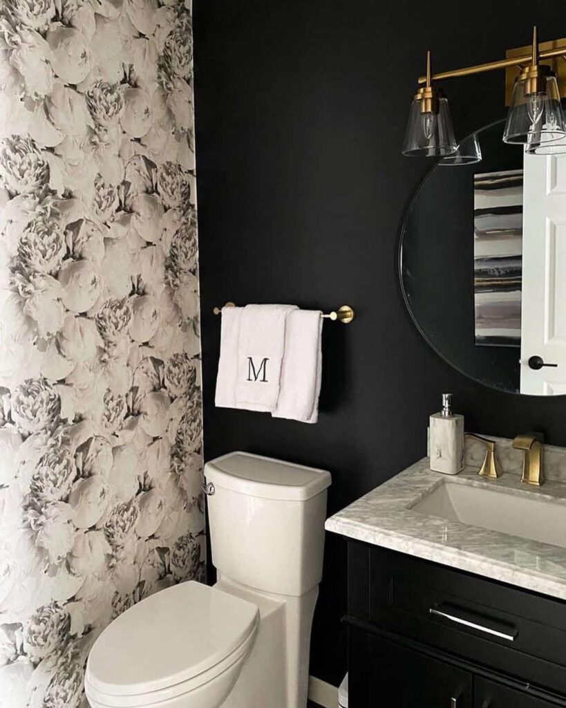 26 Smart Designs for Narrow and Small Powder Rooms -Architectural ...