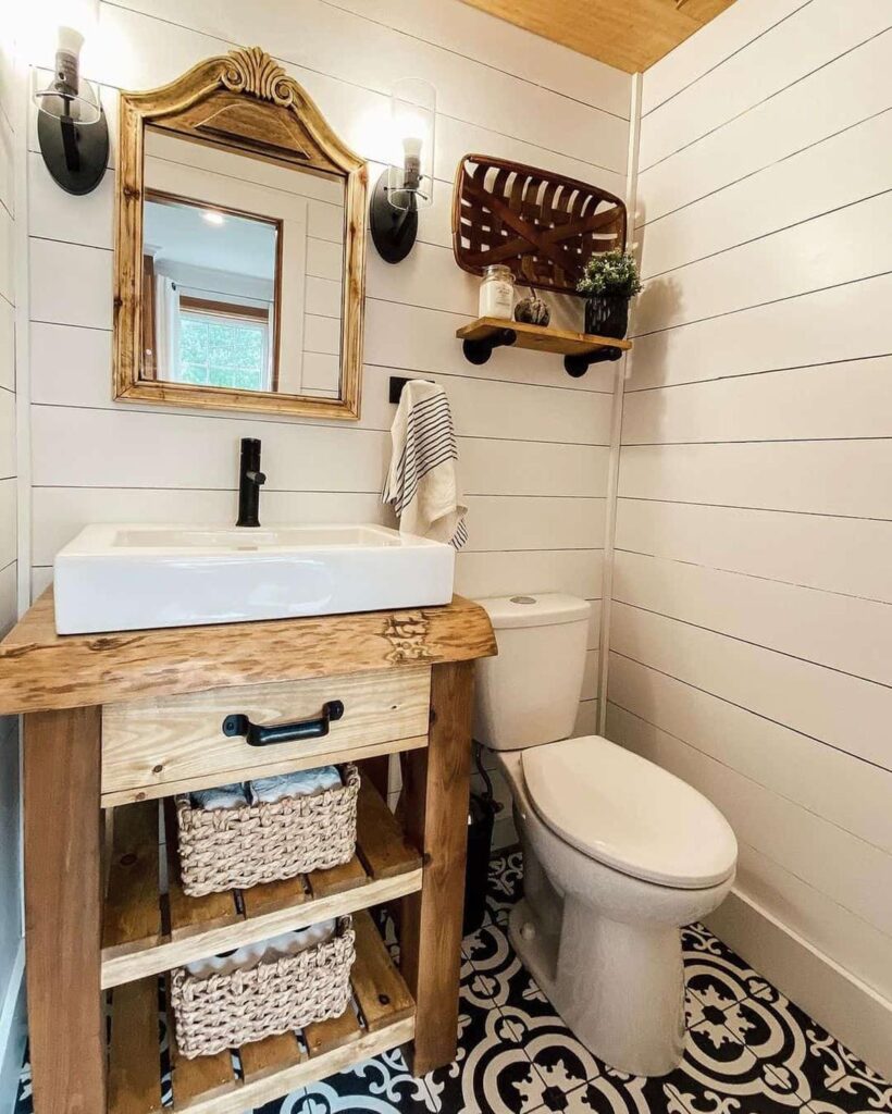 27 Charming Farmhouse Half Baths to Explore -Architectural Foundation
