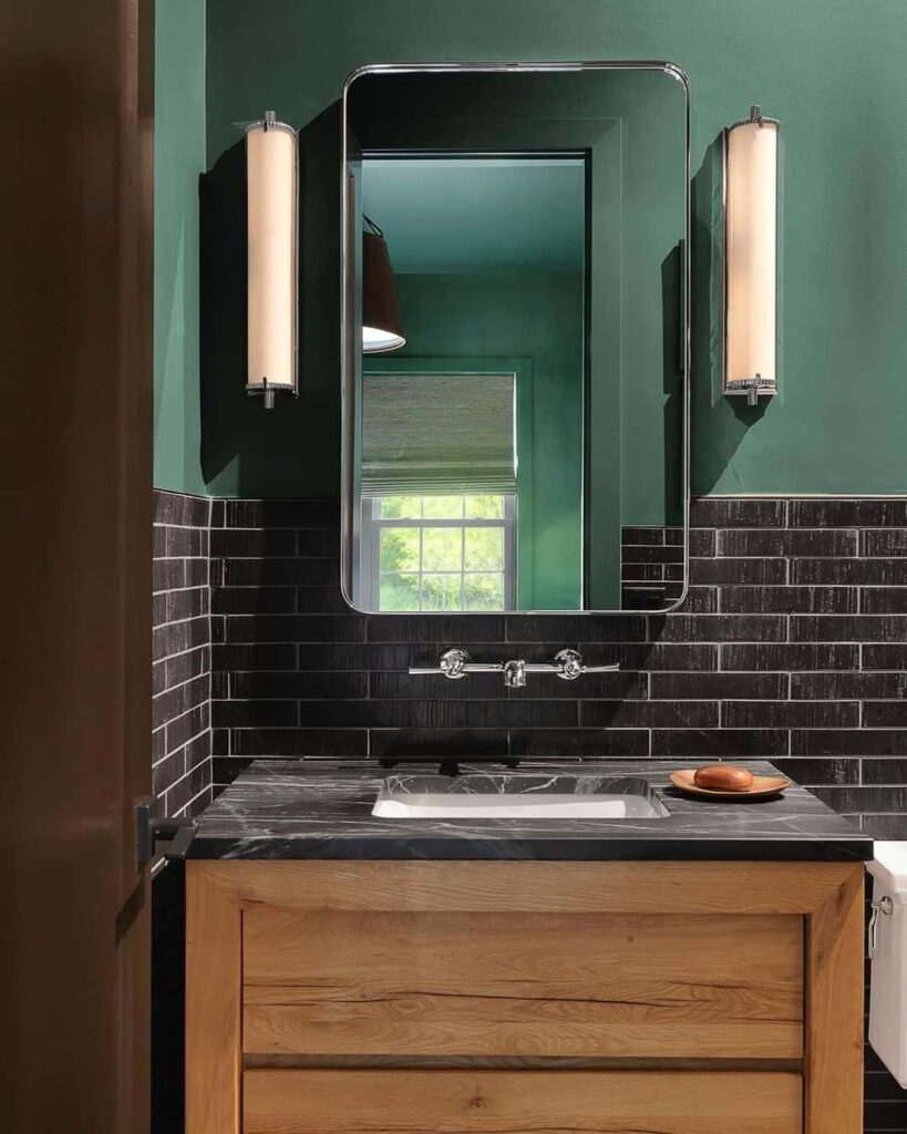 12 Stunning Black Bathroom Countertop Ideas for a Bold Look ...