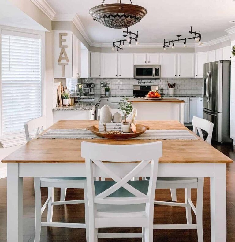 29 Stylish Farmhouse Kitchen Tables and Chairs to Adore -Architectural Foundation
