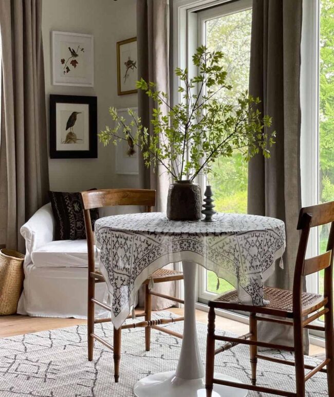 Cottage Living Room With Farmhouse Contemporary Decor