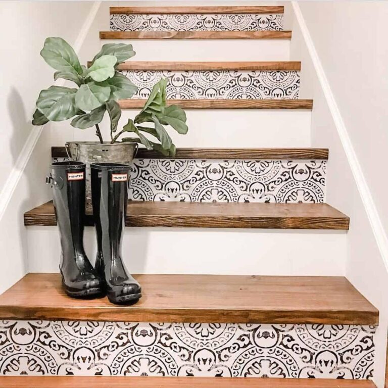 29 Stylish Stair Riser Ideas That Transform Your Stairs -Architectural ...