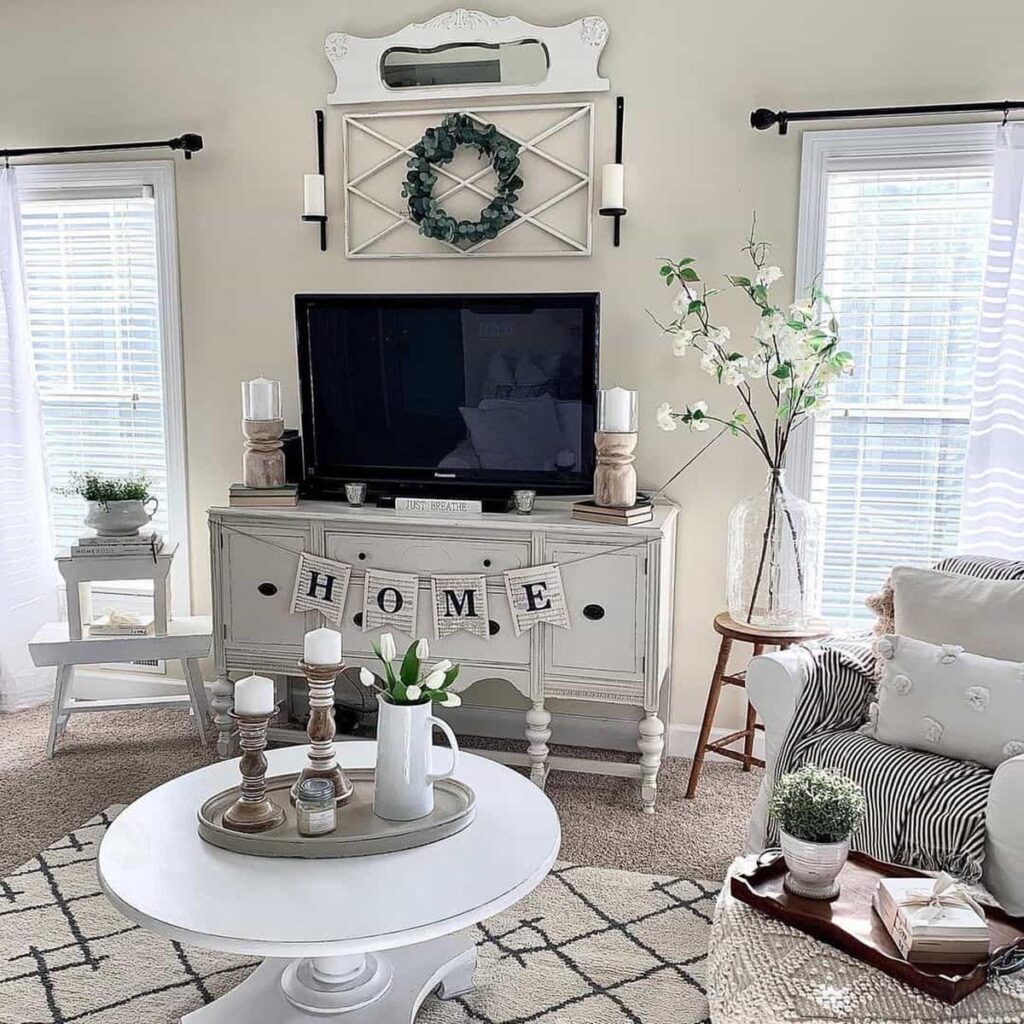 15 Charming Farmhouse Living Room TV Ideas to Elevate Your Rustic Style