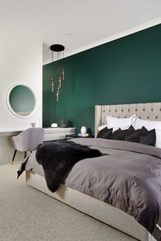 Deep Green Sanctuary Wall