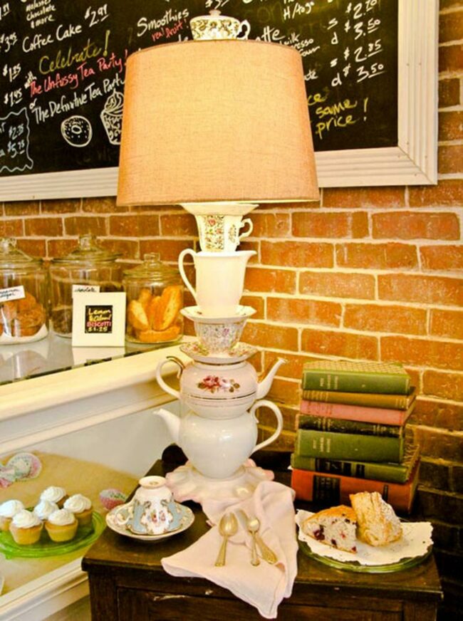 Teacup Lamp Vintage Corner