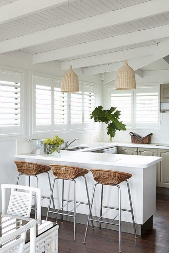 Woven White Kitchen