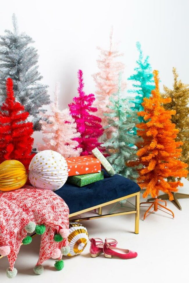 Multicolor Christmas Tree Corner