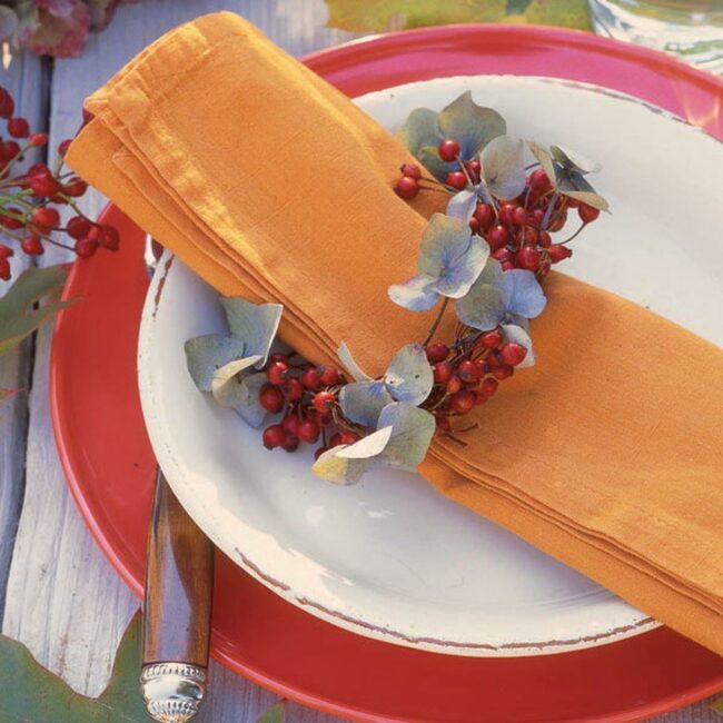 Red Chargers Autumn Tablescape