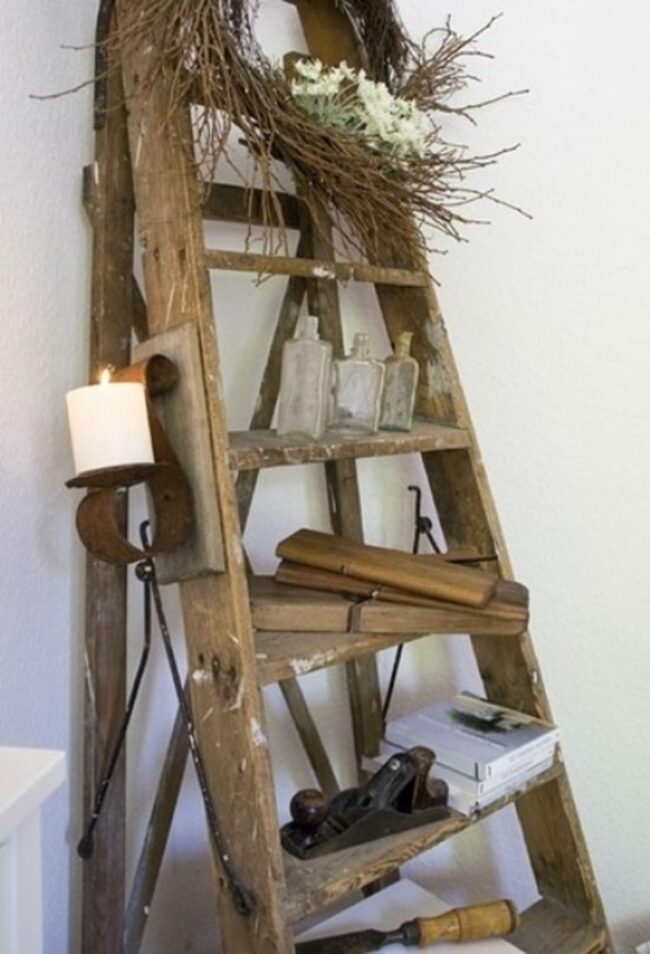 Vintage Ladder Display Corner