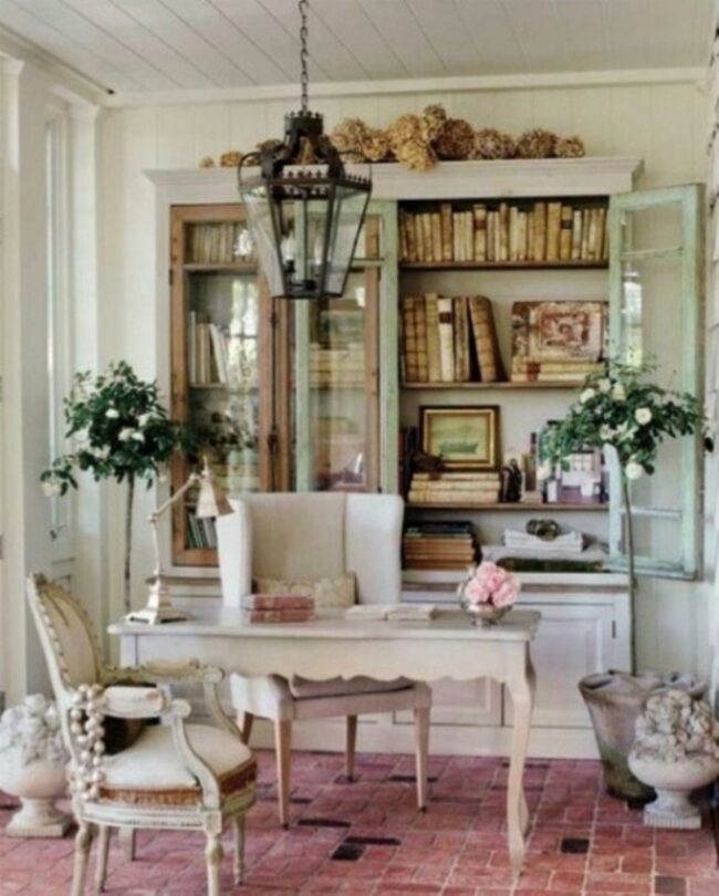 Vintage Lantern Reading Corner