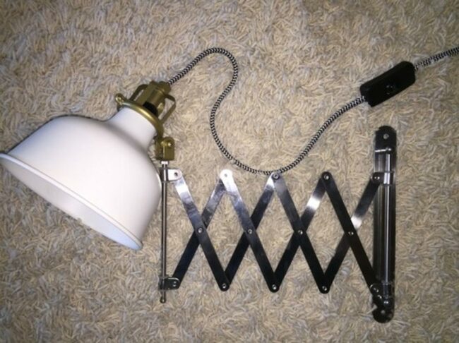 Zigzag Brass Metal Lamp