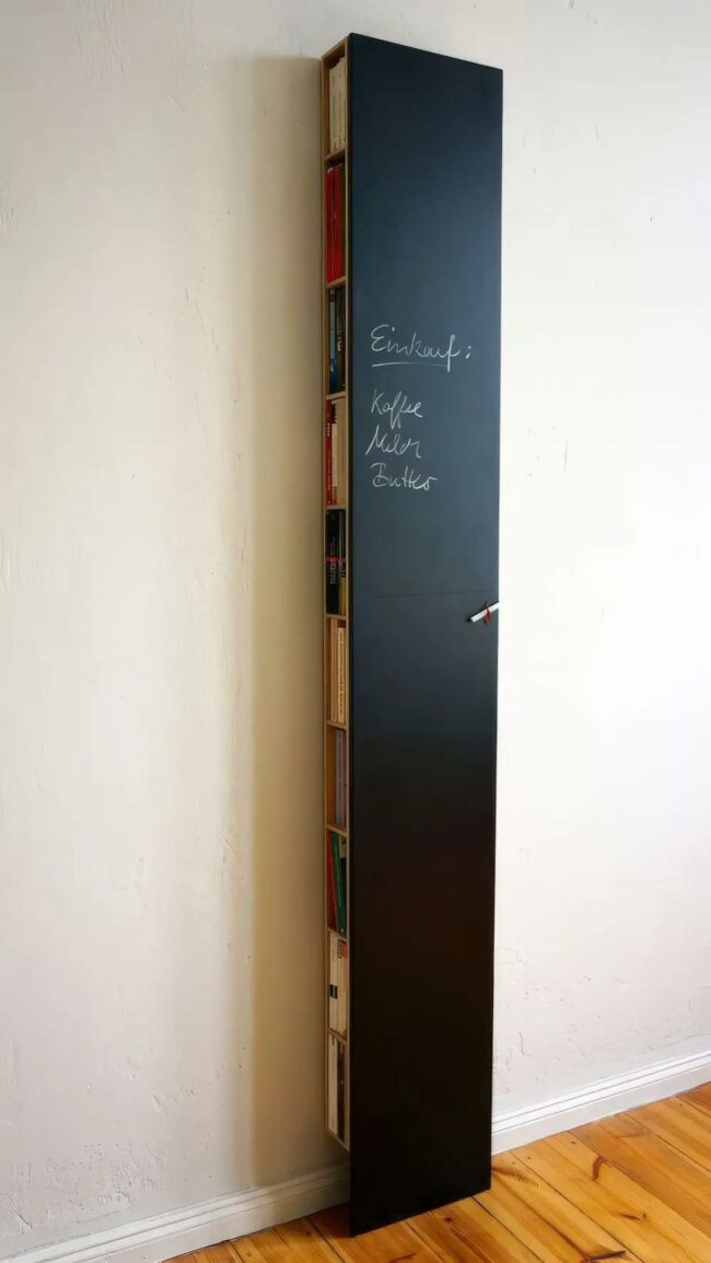 Dark Chalkboard Storage Cabinet