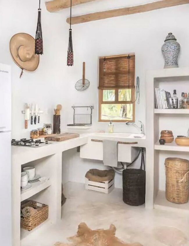 Wooden Beams Natural Kitchen