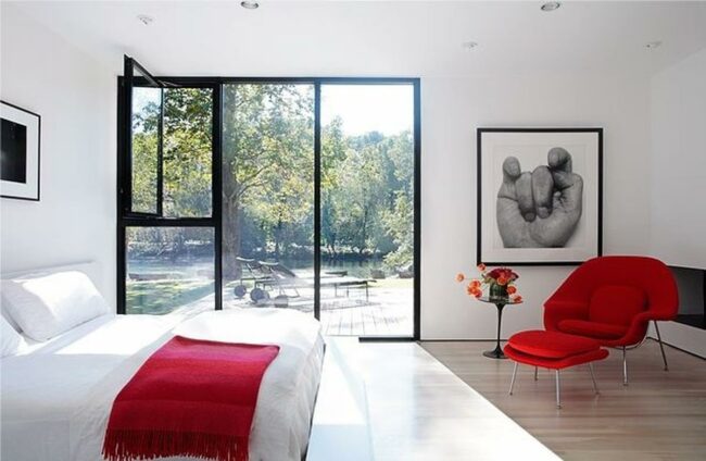 White Red Bedroom