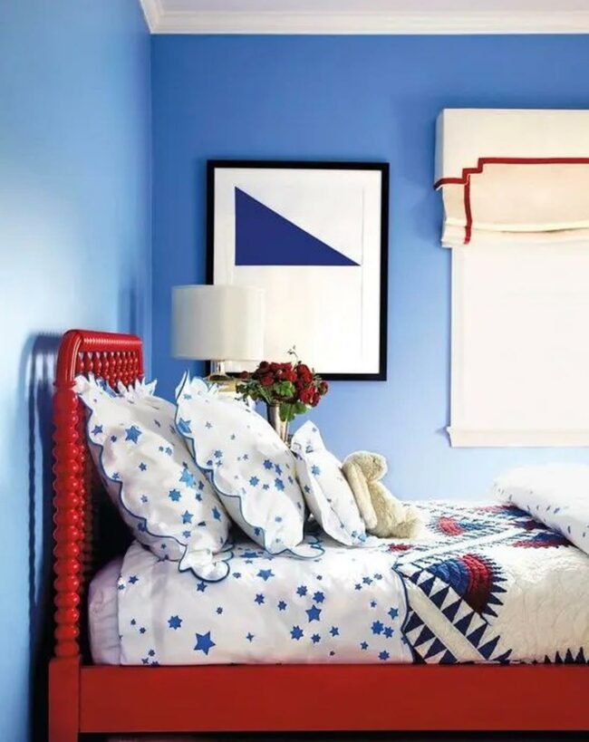 Electric Blue Star Bedroom