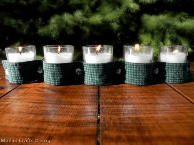 Green Checkered Candle Comfort