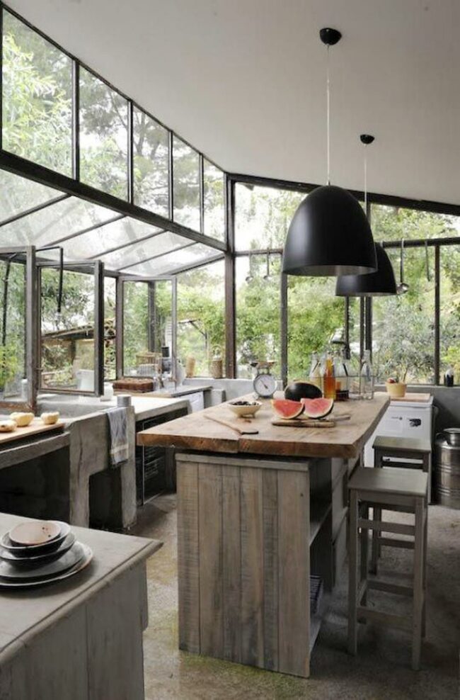 Woodland Kitchen Panorama