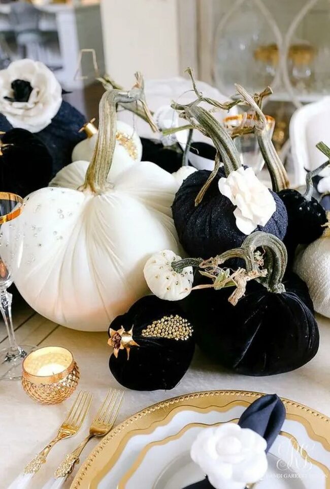 Golden Pumpkin Tablescape