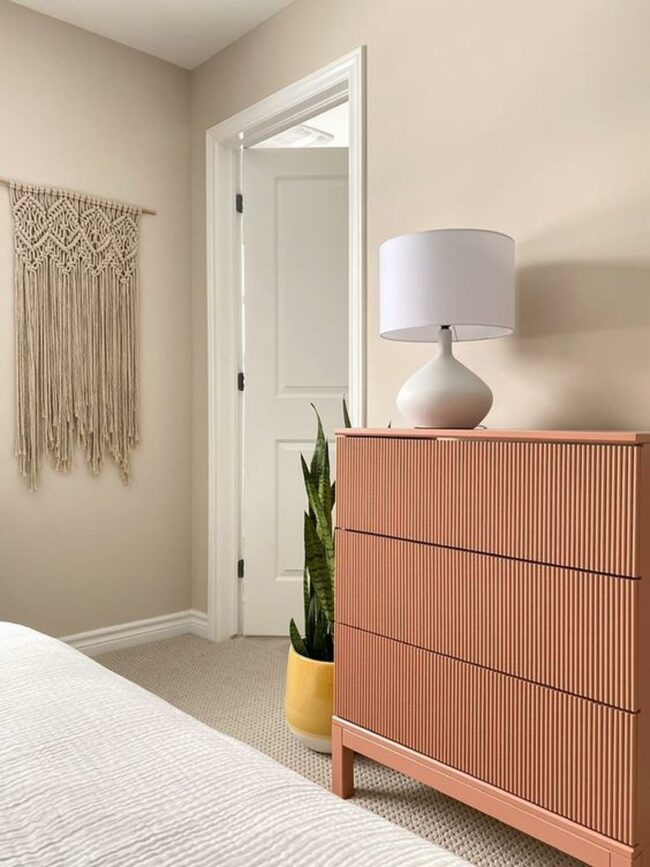 Ribbed Orange Dresser Charm
