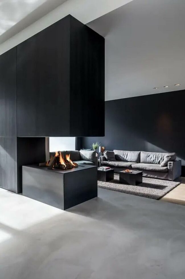 Midnight Charcoal Living Space