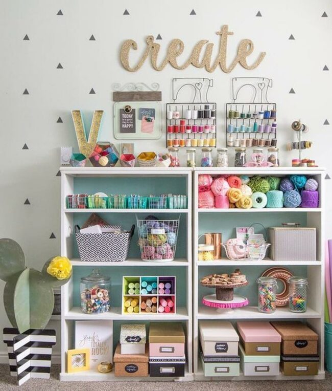 Colorful Craft Corner Delight