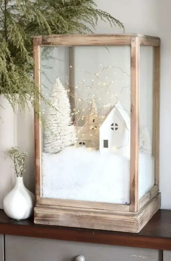 White Winter Woodland Scene