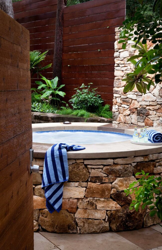 Blue Stripe Tranquil Tub