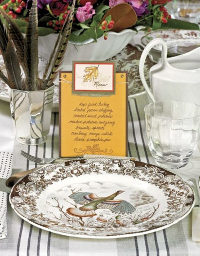 Blue Bird Plate Centerpiece
