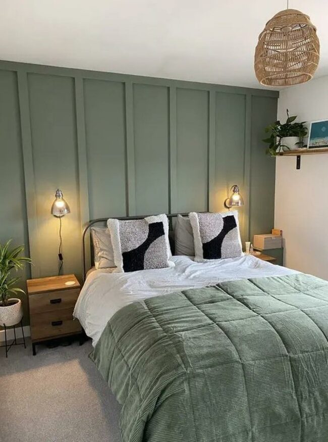 Green Paneled Serenity Sanctuary