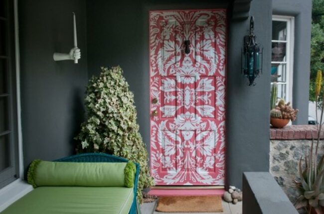 Pink Floral Door Drama