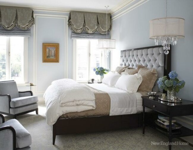 Crystalline Blue Bedroom Retreat