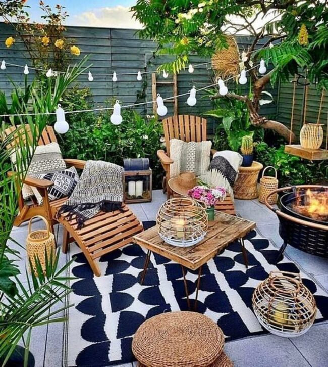 Woodland Glow Patio Retreat