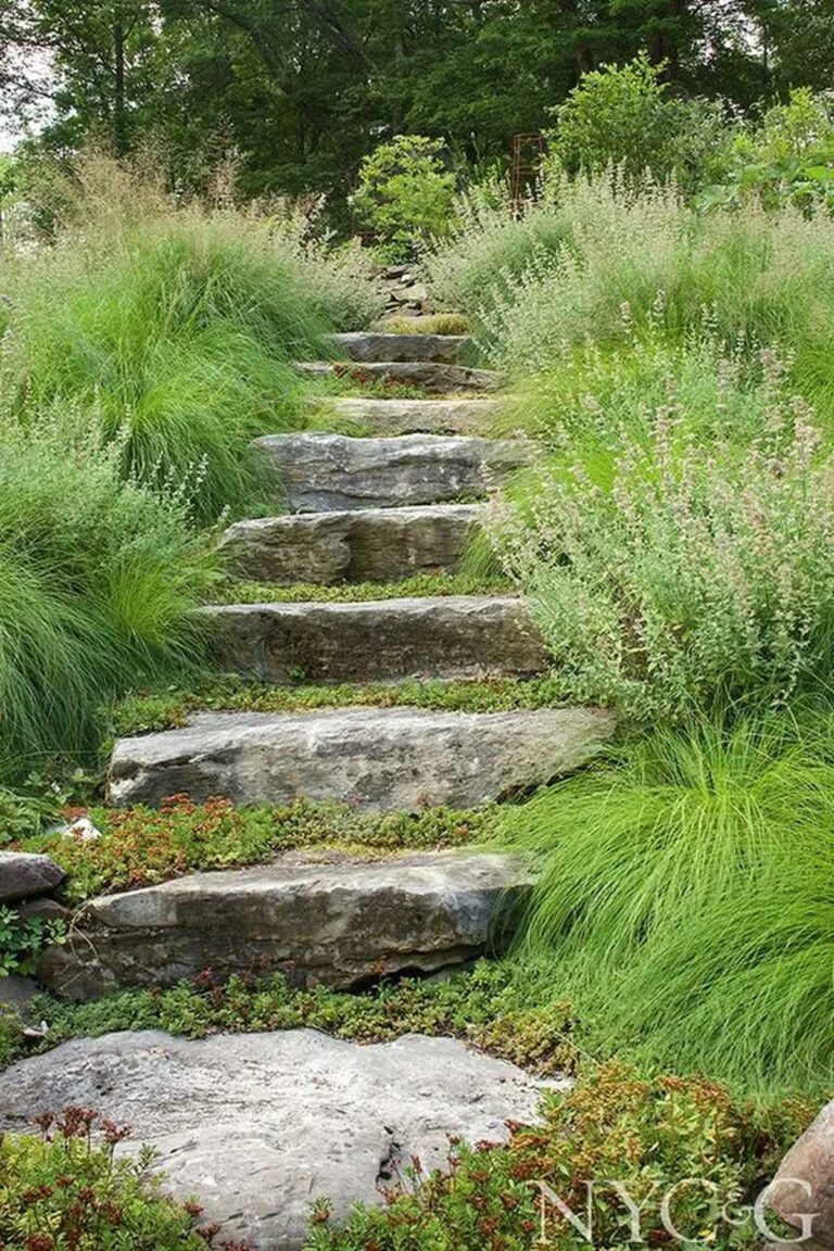 42 Beautiful Stone Garden Step Ideas