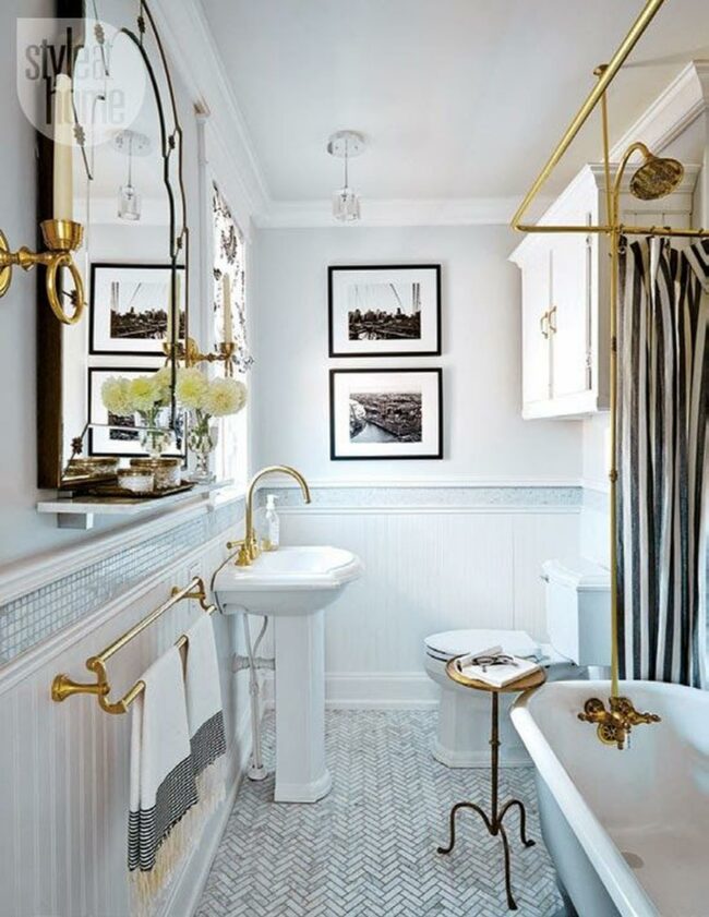 Gold Bathroom Accents