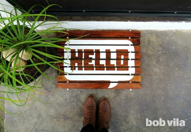 Earthy Doormat Welcomes Home