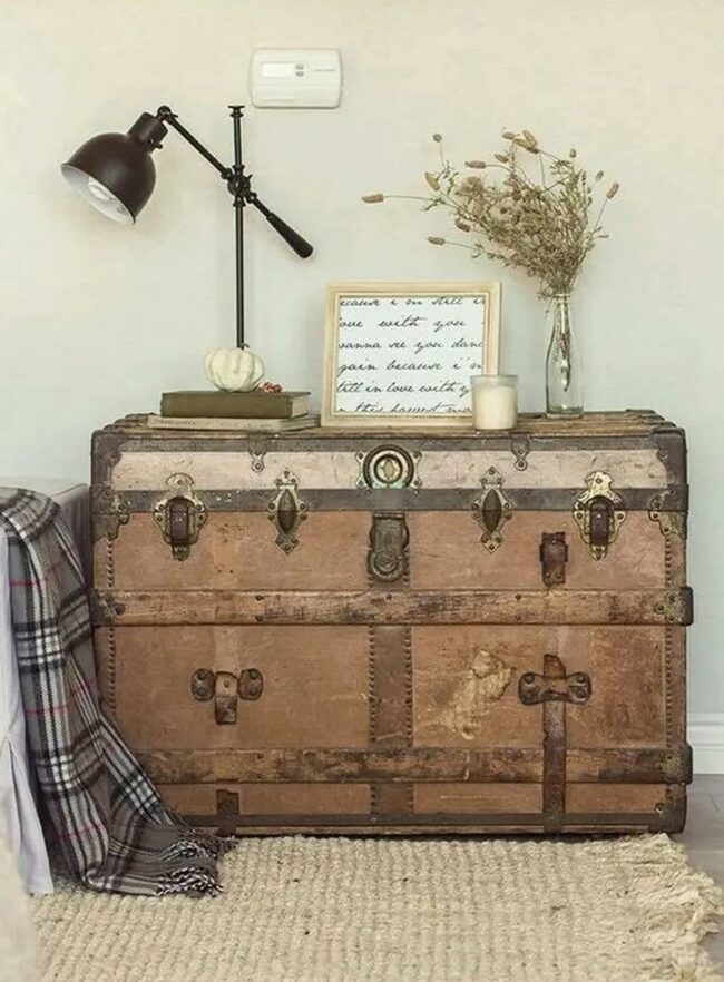 Vintage Trunk Industrial Corner