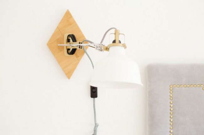 White Metallic Diamond Lamp