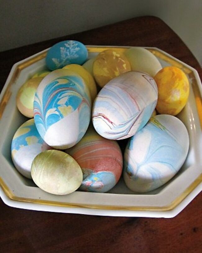 Whimsical Swirled Easter Eggs