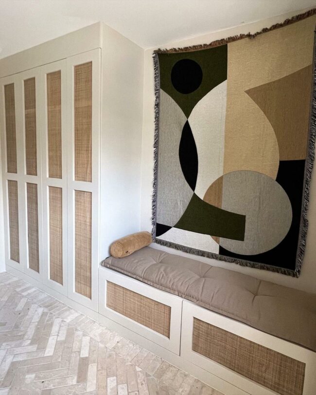 Rattan Storage Bench