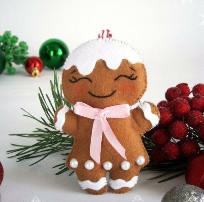 Festive Gingerbread Ribbon
