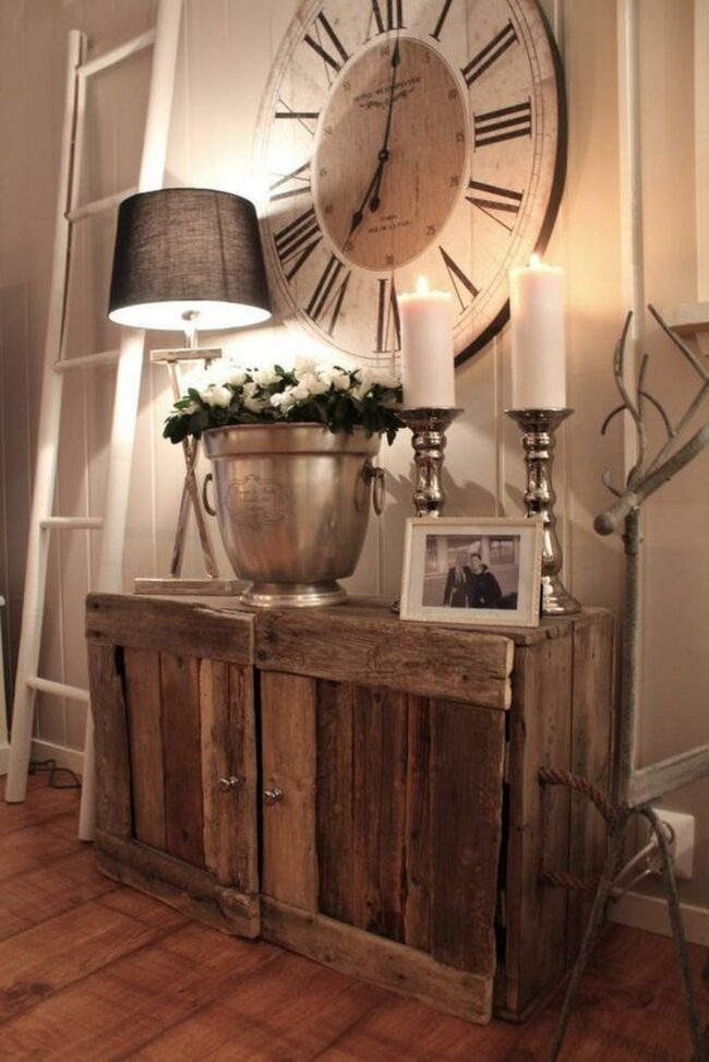 Weathered Wood Vintage Corner