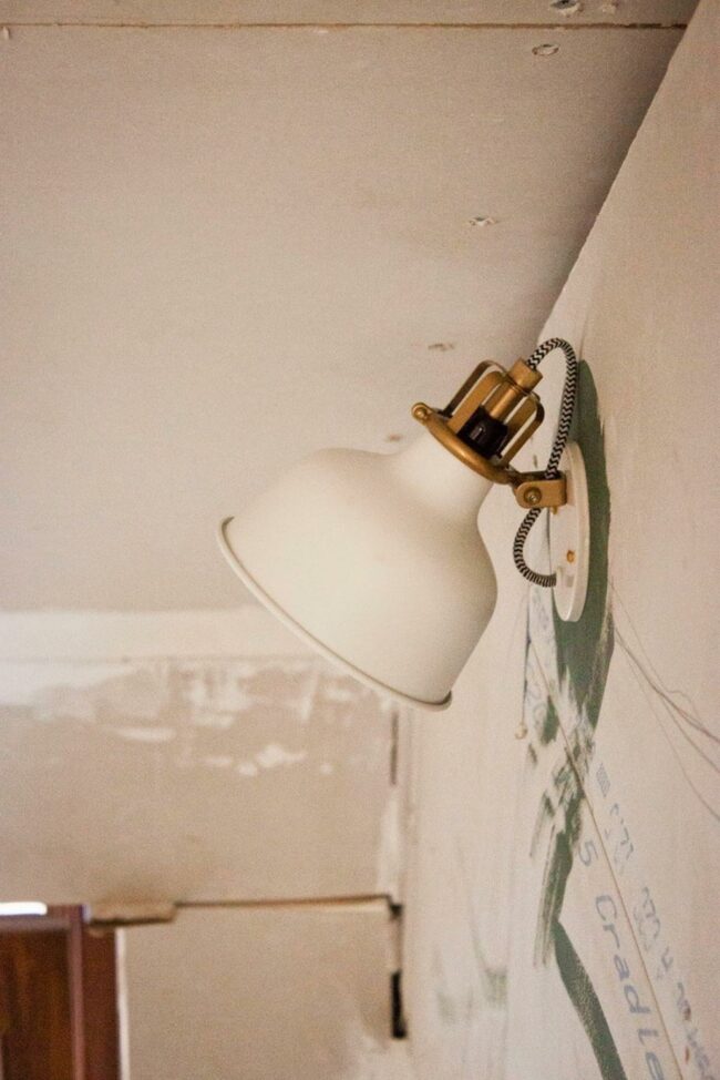 Brass Lamp Weathered Whispers