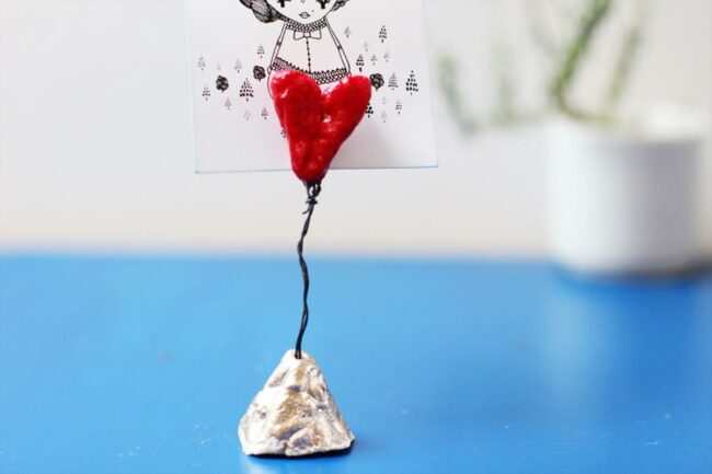 Red Heart Wire Sculpture