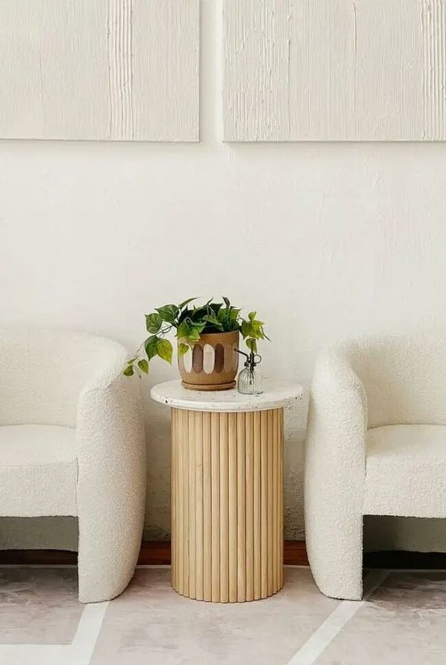 White Chairs Wooden Groove Sanctuary