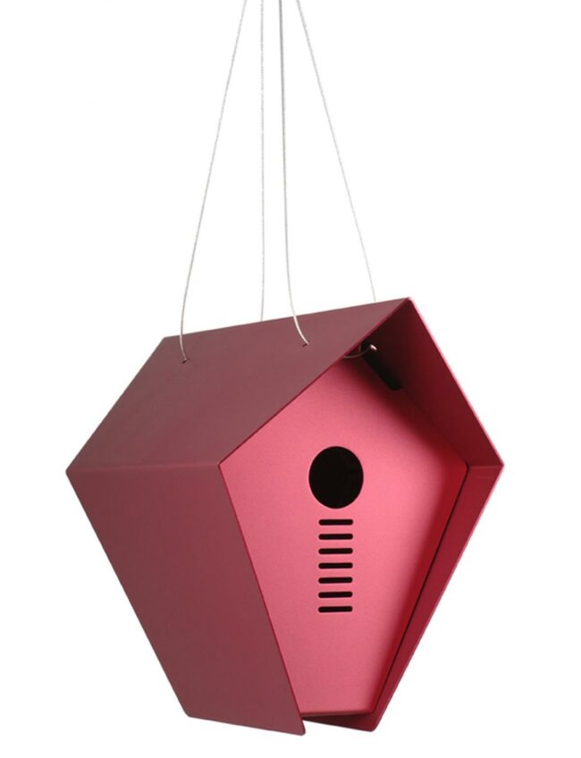 Red Contemporary Birdhouse