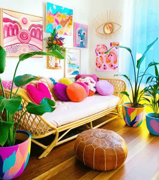 Colorful Whimsy Living Room