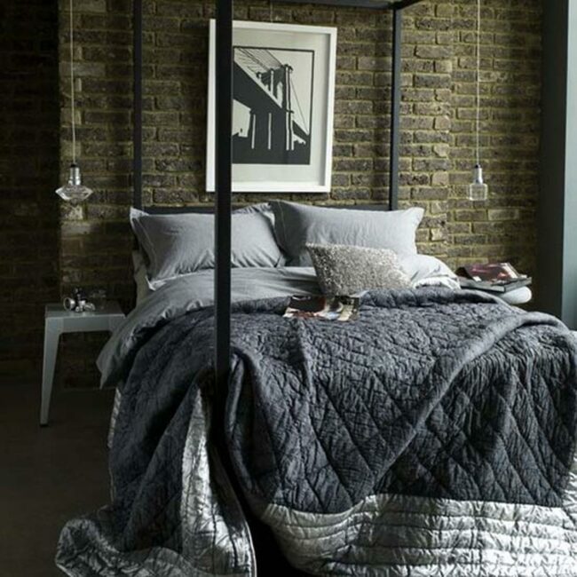 Industrial Gray Brick Sanctuary