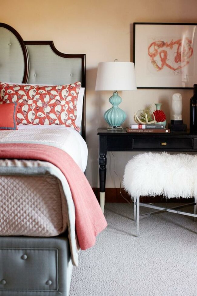 Coral Accents Soft Neutrals