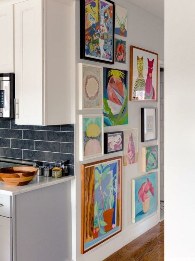 Colorful Canvas Kitchen Corner